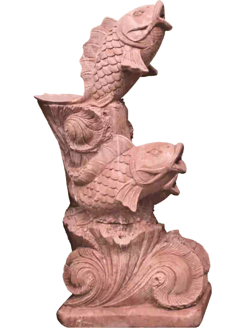 carpe statue sculpture