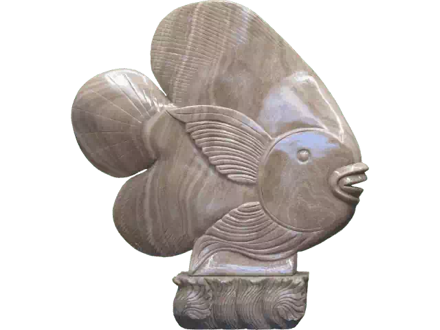 poisson statue sculpture