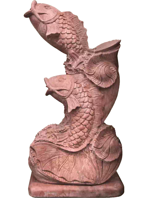 carpa scultura statua